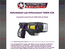 Tablet Screenshot of accreditedsecurity.org